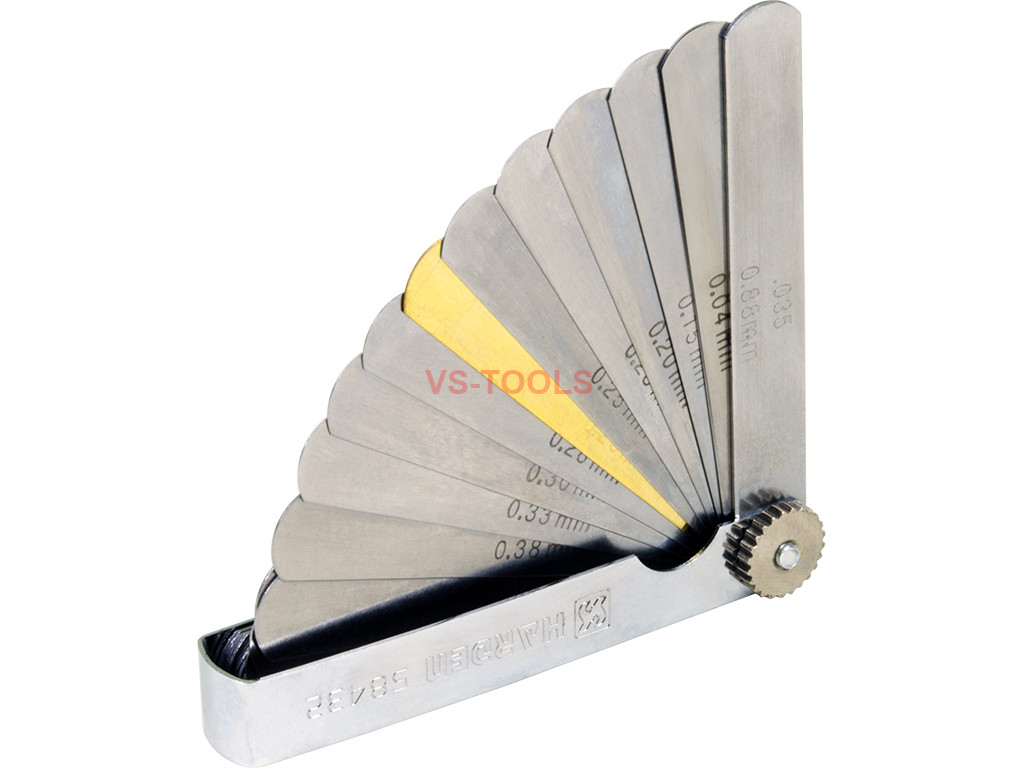 32Pcs 0.04mm0.88mm Blade Gap Feeler Gauge Metric & SAE Dual Reading eBay